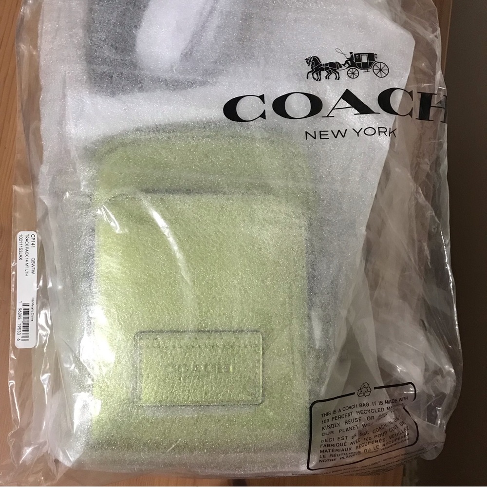 🥰 Coach track pack 14 Metallic Citrine - Picture 4 of 6